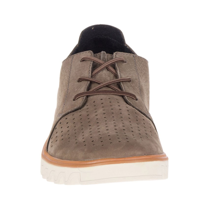 Basket Merrell Downtown Lace Marron Homme | G.M.CZCD